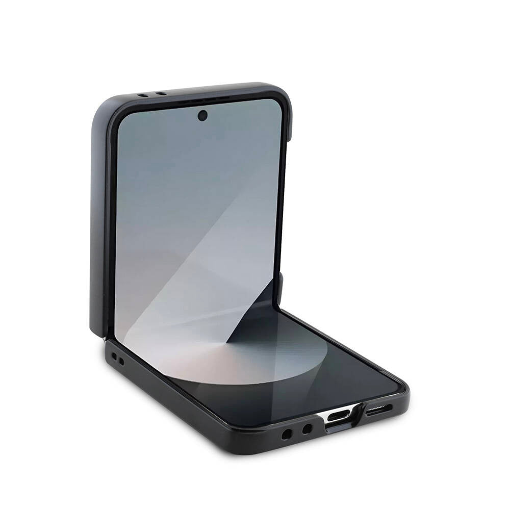 Pouzdro pro Samsung Galaxy Z Flip7 FE F761 / Z Flip6 F741, Guess, 4G Metal Logo, Hnědá