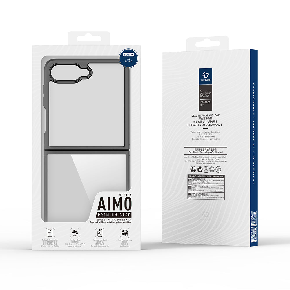 Case for Samsung Galaxy Z Flip8 F776, DUX DUCIS, Aimo, Black