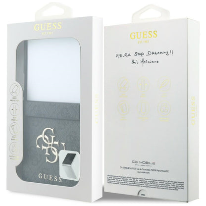 Pouzdro pro Samsung Galaxy Z Flip8 F776, Guess, 4G Big Logo, Černé