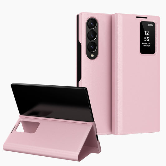 Pouzdro pro Samsung Galaxy Z Fold3 5G F926, Techsuit, SmartView, Růžové