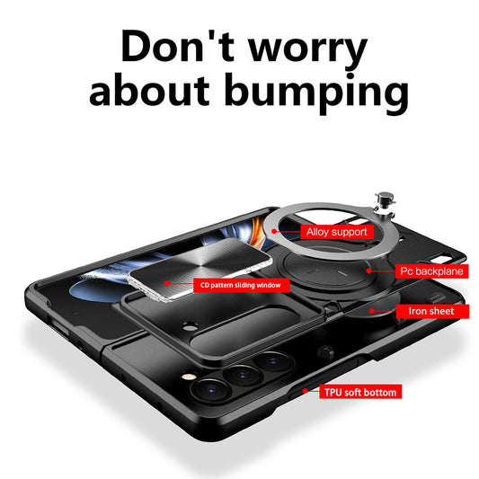Pouzdro pro Samsung Galaxy Z Fold6 F956, Techsuit, CamGuard Pro, Fialové