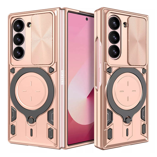 Pouzdro pro Samsung Galaxy Z Fold6 F956, Techsuit, CamGuard Pro, Růžově zlaté