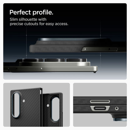 Pouzdro pro Samsung Galaxy Z Fold7 F966, Spigen, Air Skin, Černá ACS09555