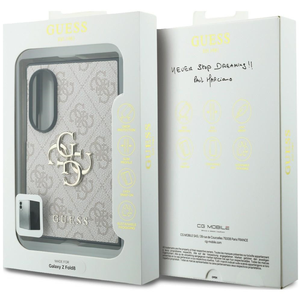 Pouzdro pro Samsung Galaxy Z Fold8 F971, Guess, 4G Big Logo, Růžové