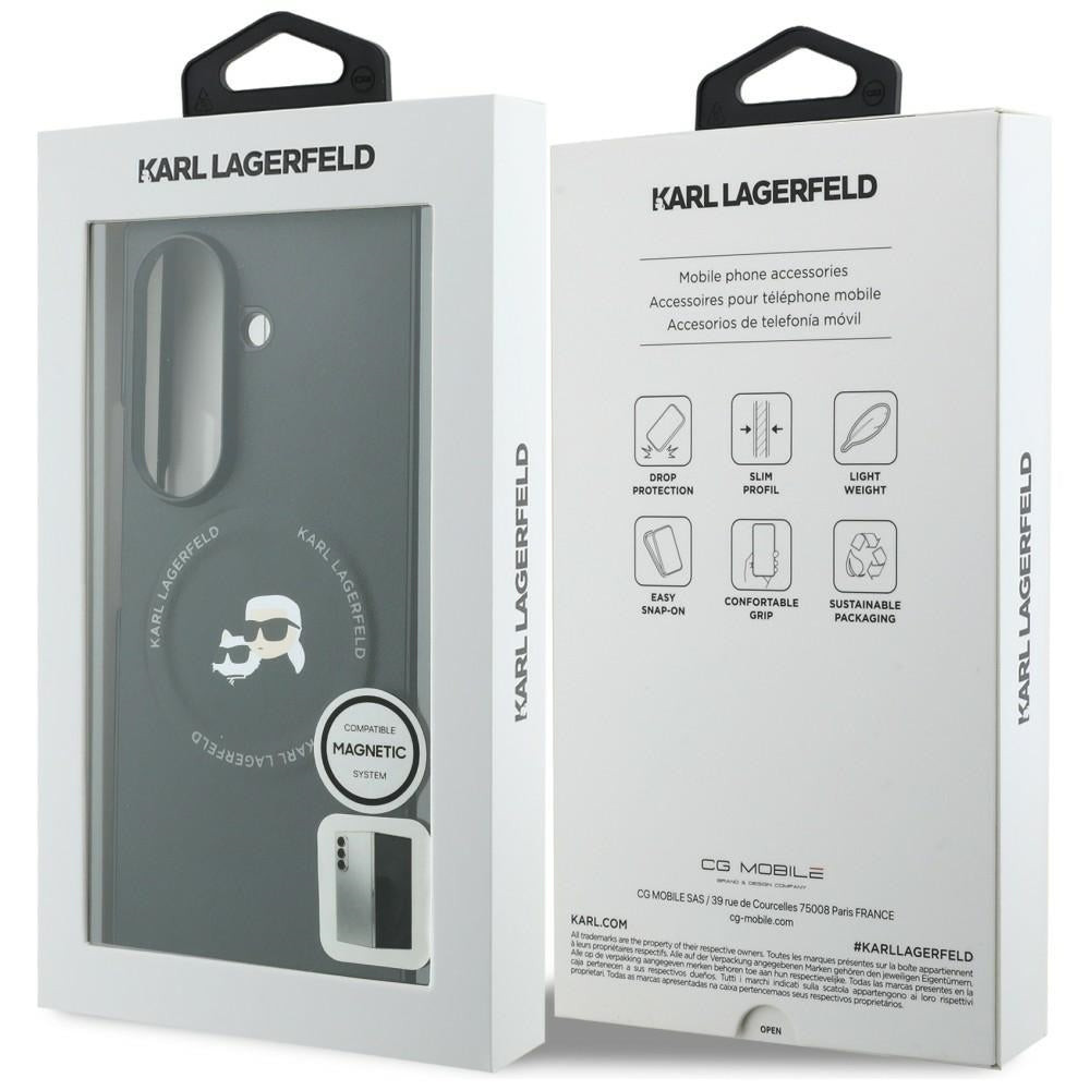 Pouzdro pro Samsung Galaxy Z Fold8 Ultra F976, Karl Lagerfeld, Karl & Choupette Head Pin, Černá