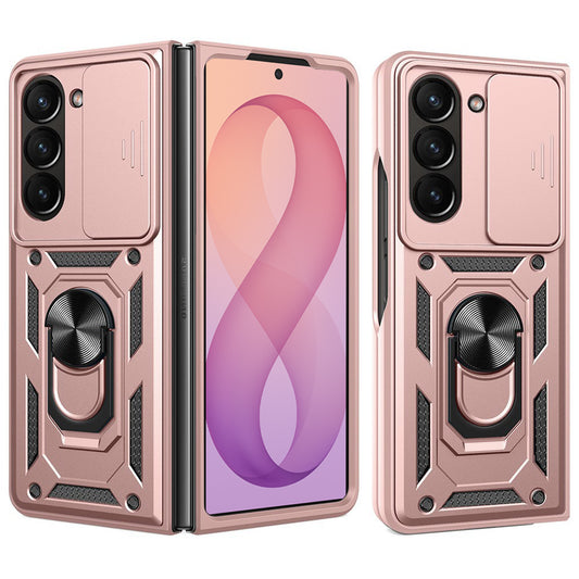 Pouzdro pro Samsung Galaxy Z Fold8 Ultra F976 / Z Fold7 F966, Techsuit, CamShield, Růžově zlaté
