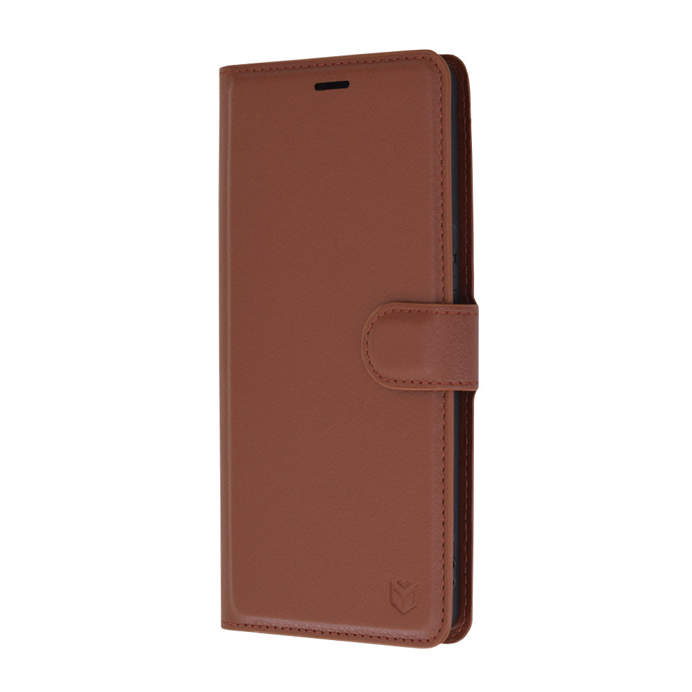 Pouzdro pro Sony Xperia 1 VI, Techsuit, kožené folio, hnědé
