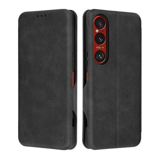 Case for Sony Xperia 1 VI, Techsuit, Safe Wallet Plus, Black