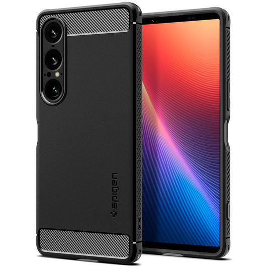 Pouzdro pro Sony Xperia 1 VII, Spigen, Rugged Armor, Matně černé