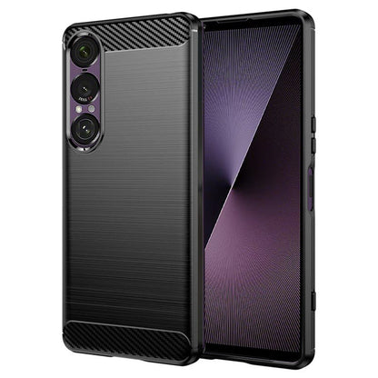 Pouzdro pro Sony Xperia 1 VII, Techsuit, Carbon, Černé