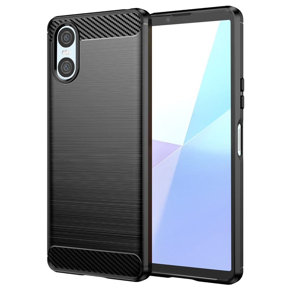 Pouzdro pro Sony Xperia 10 VI, Techsuit, Carbon, Černé