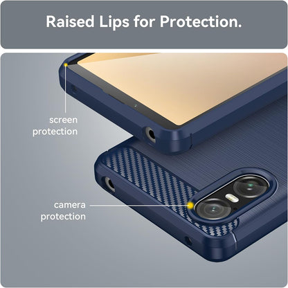 Pouzdro pro Sony Xperia 10 VI, Techsuit, Carbon, Černé