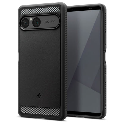 Pouzdro pro Sony Xperia 10 VII, Spigen, Rugged Armor, Černá