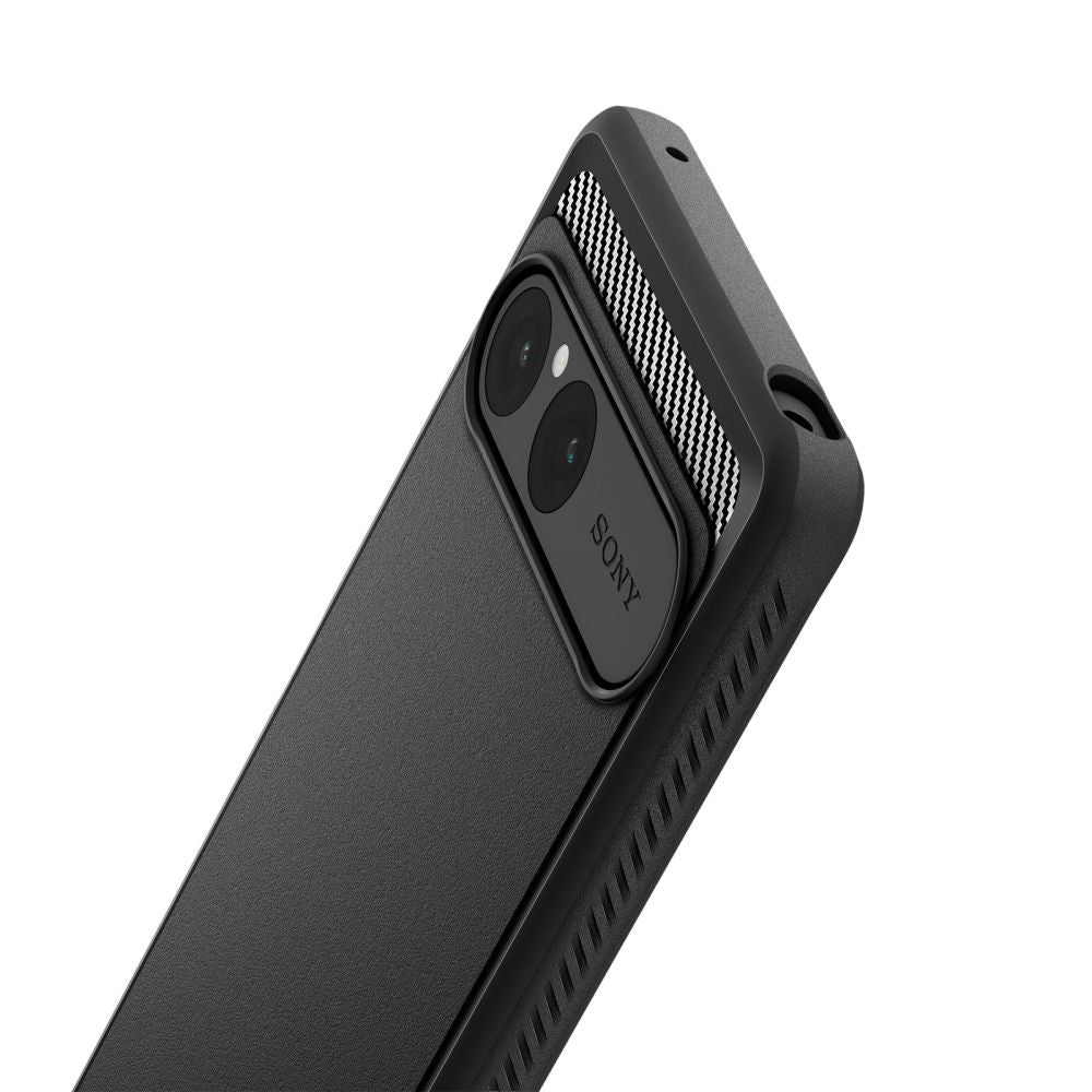 Pouzdro pro Sony Xperia 10 VII, Spigen, Rugged Armor, Černá