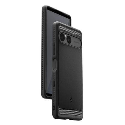 Pouzdro pro Sony Xperia 10 VII, Spigen, Rugged Armor, Černá