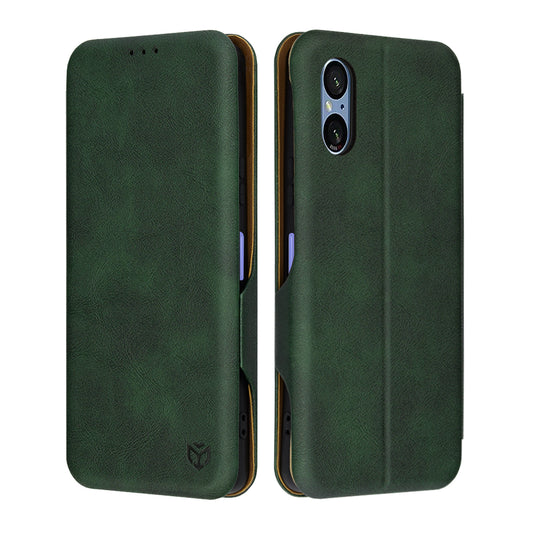 Pouzdro pro Sony Xperia 5 VI, Techsuit, Safe Wallet Plus, Zelené