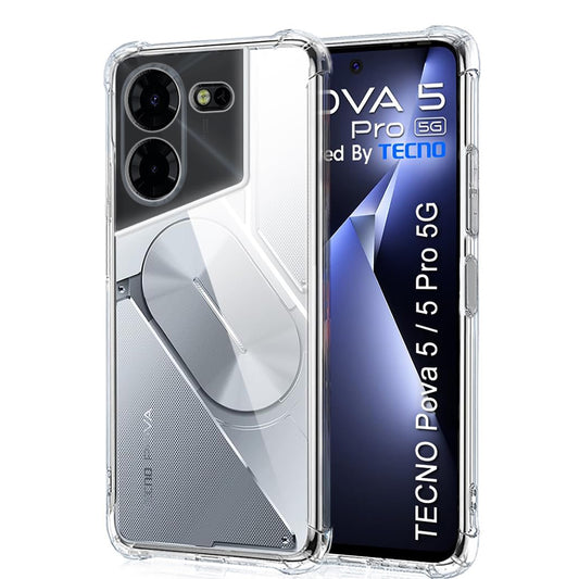 Pouzdro pro Tecno Pova 5 Pro, Techsuit, Odolné proti nárazům, Průhledné