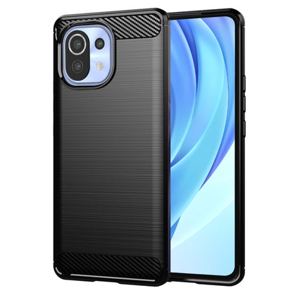 Pouzdro pro Xiaomi 11 Lite 5G NE / Mi 11 Lite 5G / 11 Lite, Techsuit, Carbon, Černé