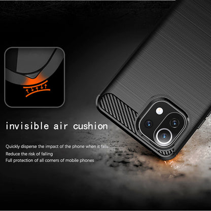 Pouzdro pro Xiaomi 11 Lite 5G NE / Mi 11 Lite 5G / 11 Lite, Techsuit, Carbon, Černé