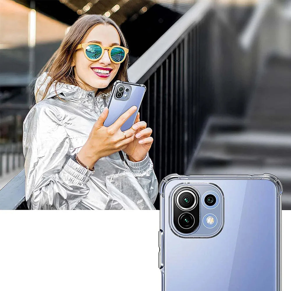 Pouzdro pro Xiaomi 11 Lite 5G NE / Mi 11 Lite 5G / 11 Lite, Techsuit, nárazuvzdorné průhledné, transparentní