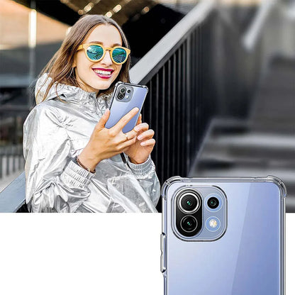 Pouzdro pro Xiaomi 11 Lite 5G NE / Mi 11 Lite 5G / 11 Lite, Techsuit, nárazuvzdorné průhledné, transparentní