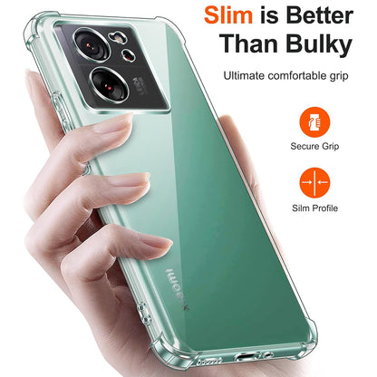 Pouzdro pro Xiaomi 13T Pro / 13T, Techsuit, Odolné proti nárazům, Průhledné