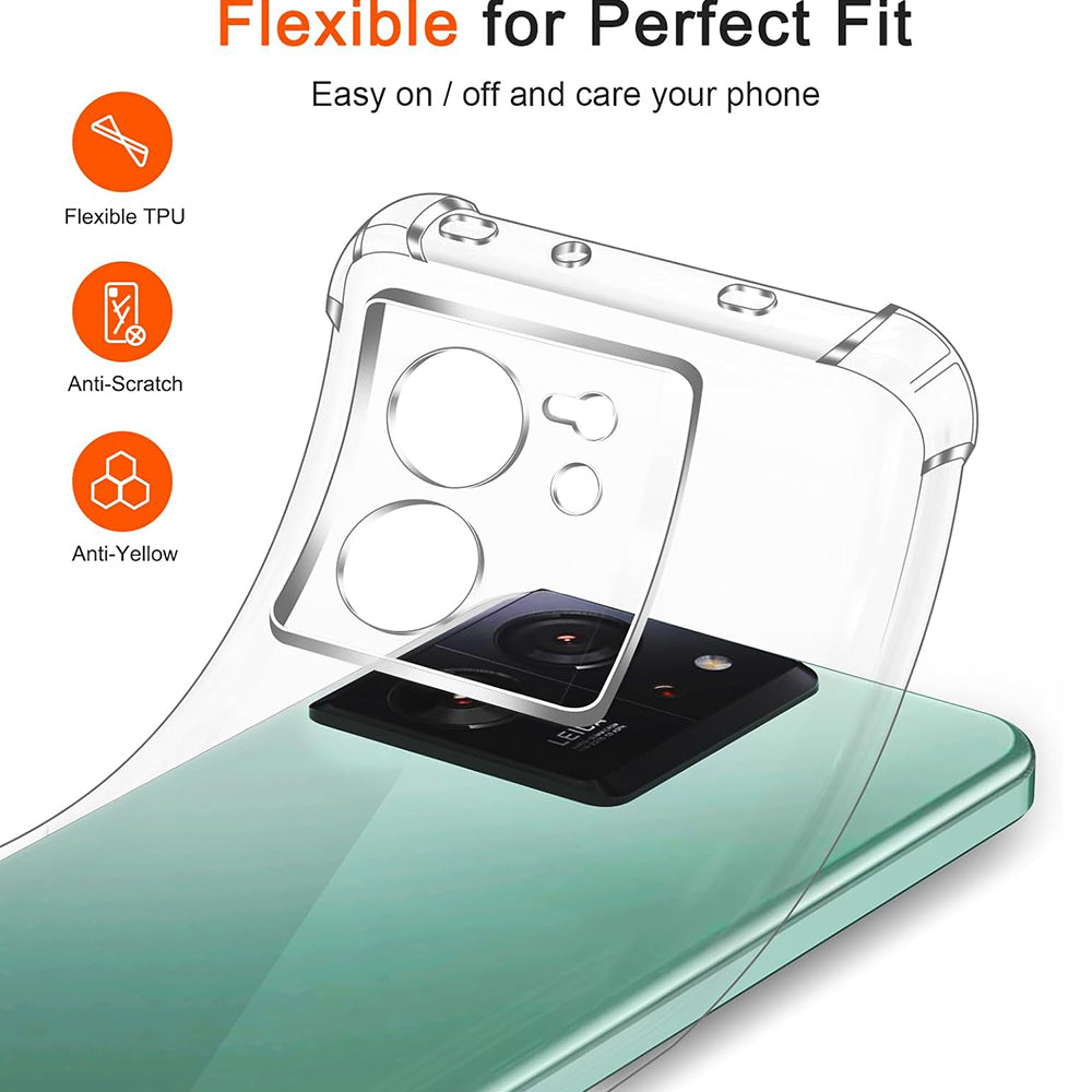 Pouzdro pro Xiaomi 13T Pro / 13T, Techsuit, Odolné proti nárazům, Průhledné