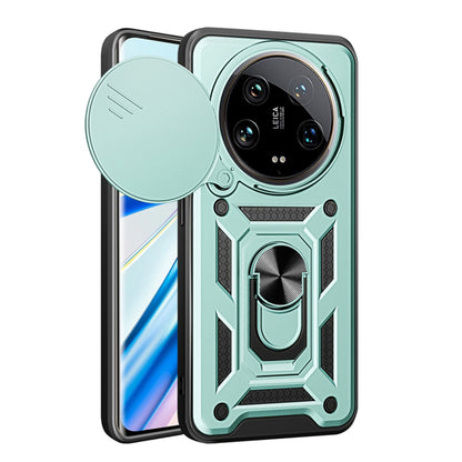 Pouzdro pro Xiaomi 14 Ultra, Techsuit, CamShield, Zelené