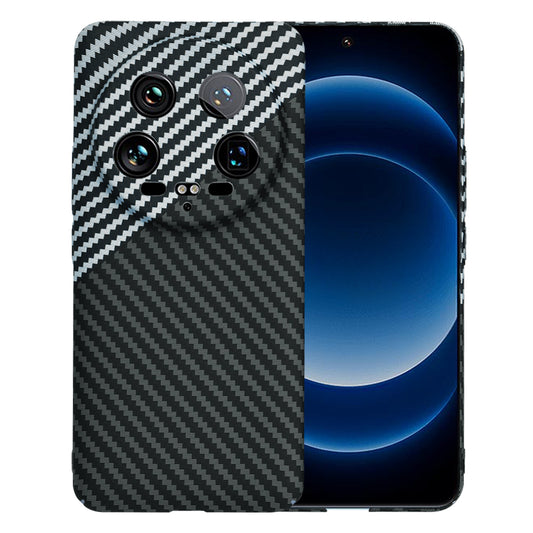 Pouzdro pro Xiaomi 14 Ultra, Techsuit, Carbonite FiberShell, Černo-šedé