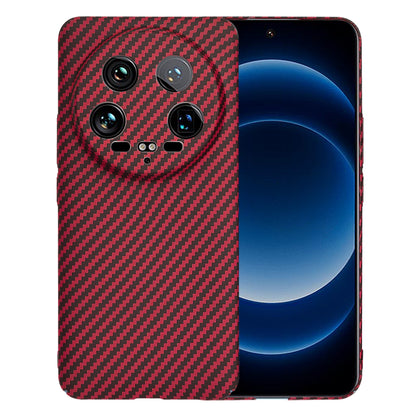 Pouzdro pro Xiaomi 14 Ultra, Techsuit, Carbonite FiberShell, červené