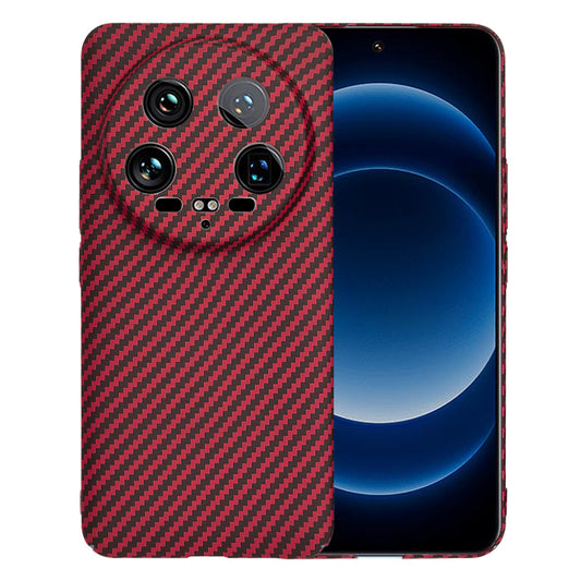 Pouzdro pro Xiaomi 14 Ultra, Techsuit, Carbonite FiberShell, červené