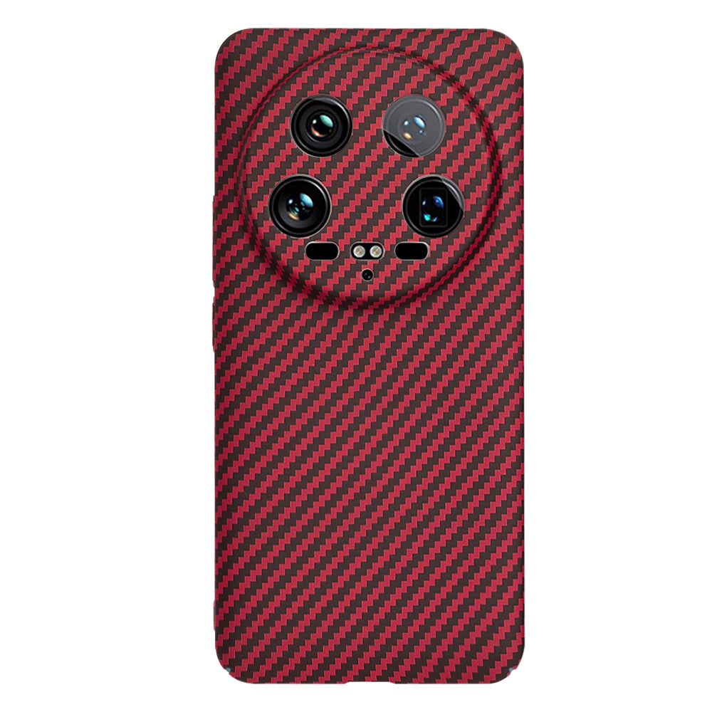 Pouzdro pro Xiaomi 14 Ultra, Techsuit, Carbonite FiberShell, červené