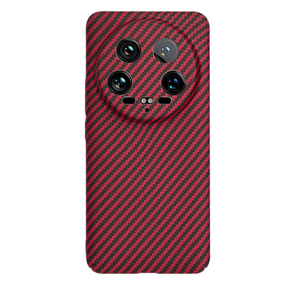 Pouzdro pro Xiaomi 14 Ultra, Techsuit, Carbonite FiberShell, červené