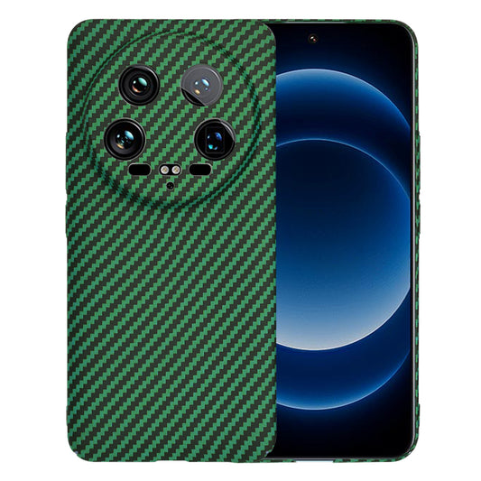 Pouzdro pro Xiaomi 14 Ultra, Techsuit, Carbonite FiberShell, Zelené