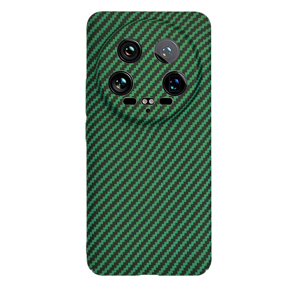 Pouzdro pro Xiaomi 14 Ultra, Techsuit, Carbonite FiberShell, Zelené