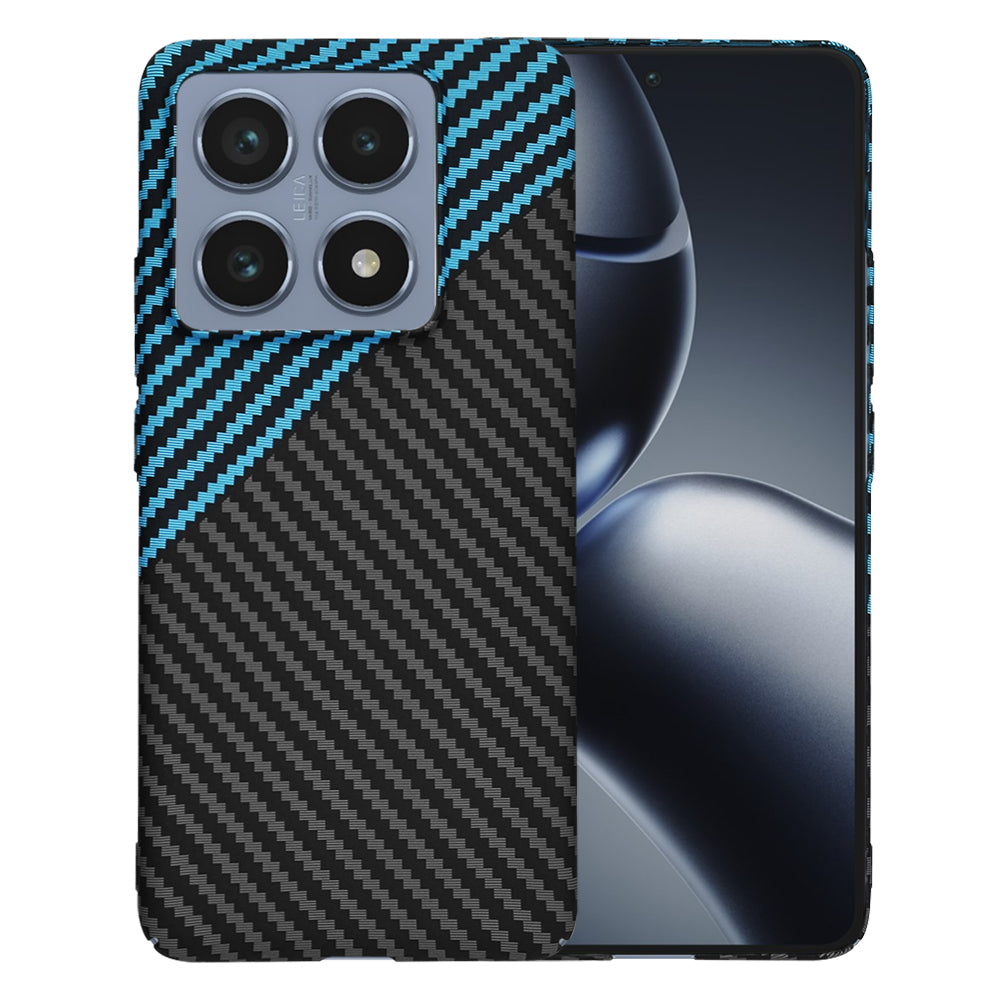 Pouzdro pro Xiaomi 14T Pro, Techsuit, Carbonite FiberShell, Černá Bleu