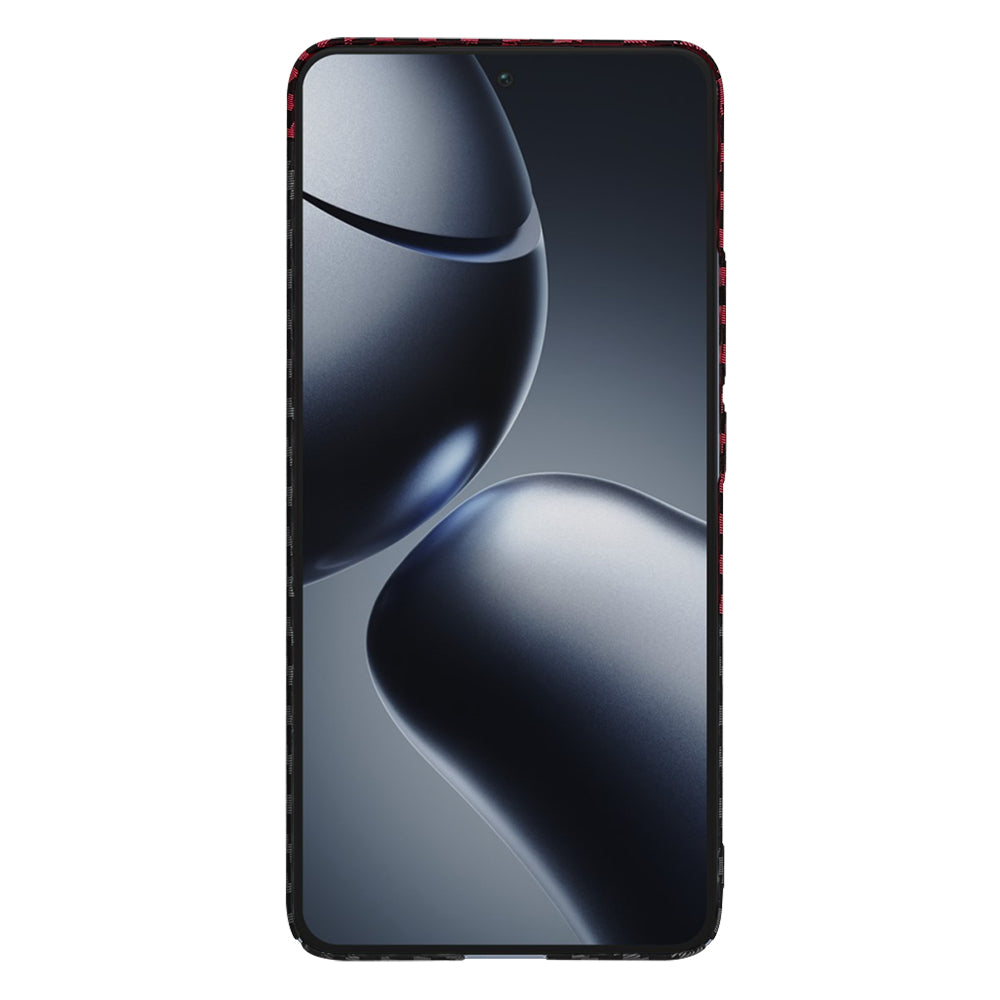 Pouzdro pro Xiaomi 14T Pro, Techsuit, Carbonite FiberShell, Černo-červené