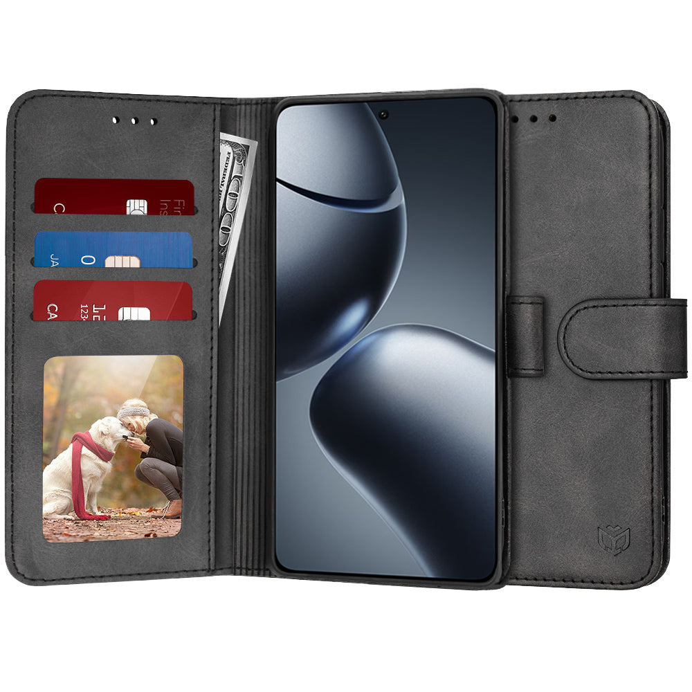Pouzdro pro Xiaomi 14T Pro, Techsuit, Diary Book, Černé