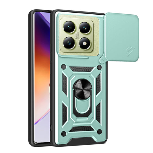 Pouzdro pro Xiaomi 14T, Techsuit, CamShield, Zelené