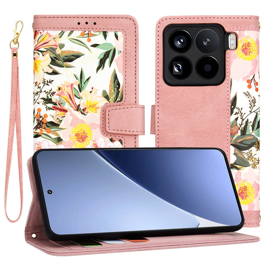 Pouzdro pro Xiaomi 15 Pro, Techsuit, FlipCraft, Růžové