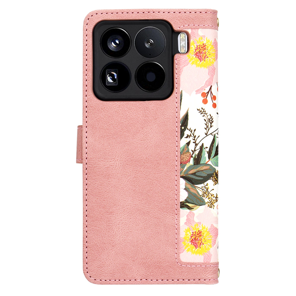 Pouzdro pro Xiaomi 15 Pro, Techsuit, FlipCraft, Růžové