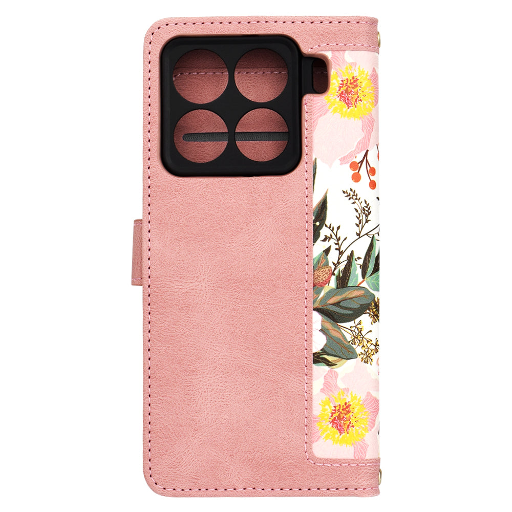 Pouzdro pro Xiaomi 15 Pro, Techsuit, FlipCraft, Růžové
