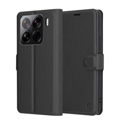 Pouzdro pro Xiaomi 15 Pro, Techsuit, kožené folio, černé