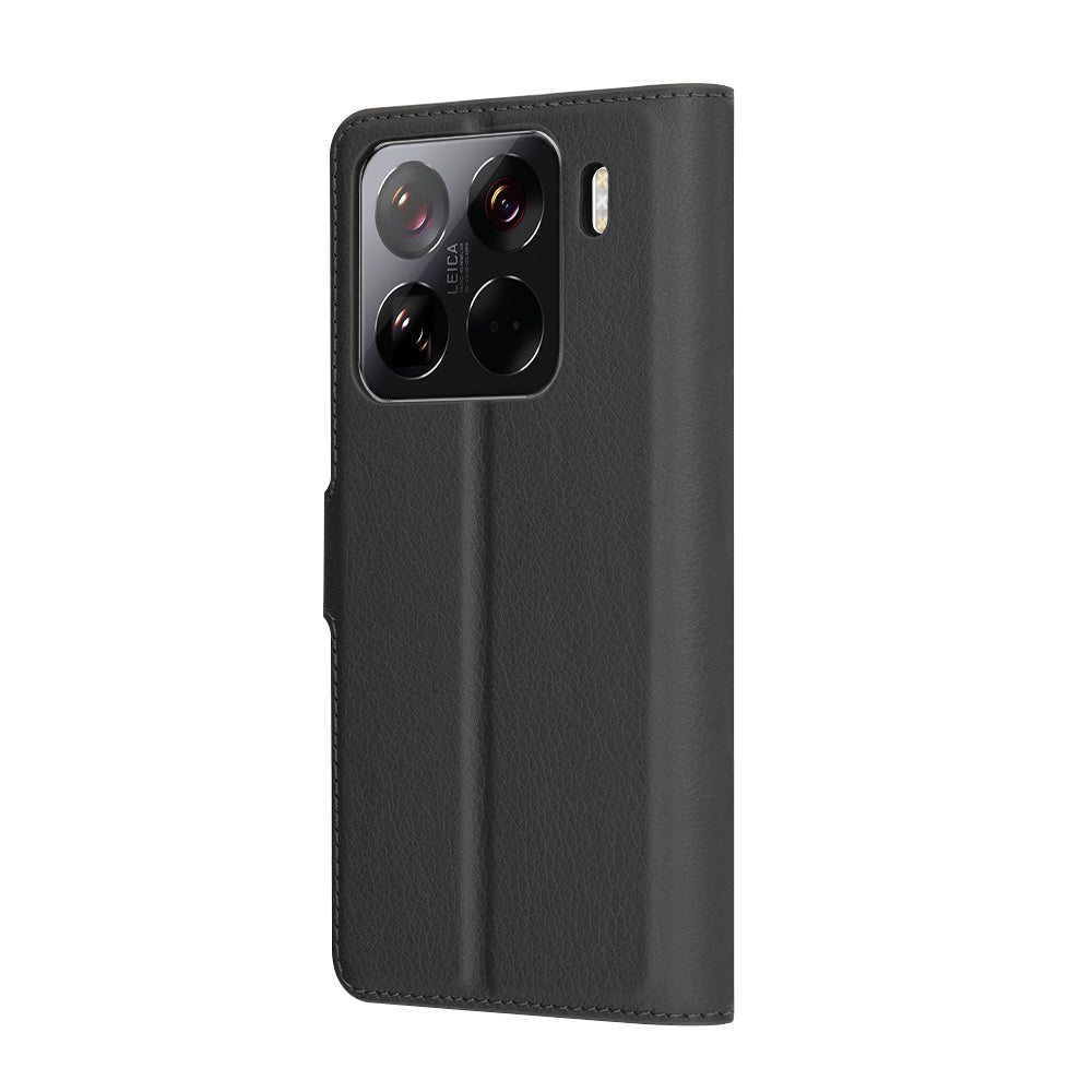 Pouzdro pro Xiaomi 15 Pro, Techsuit, kožené folio, černé