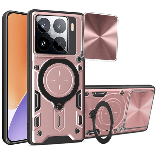 Pouzdro pro Xiaomi 15, Techsuit, CamGuard Pro, Růžovo-zlaté