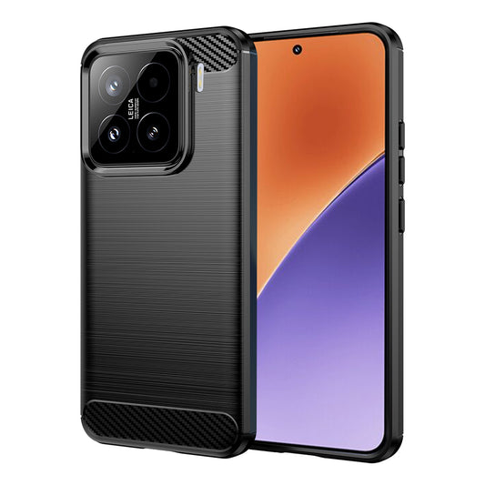Pouzdro pro Xiaomi 15, Techsuit, Carbon, Černé