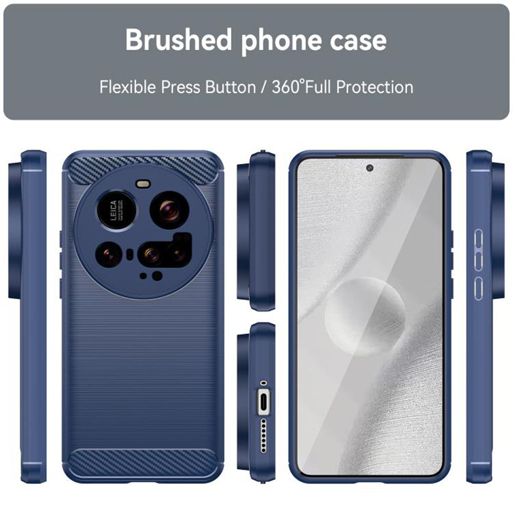 Pouzdro pro Xiaomi 15 Ultra, Techsuit, Carbon, Modré