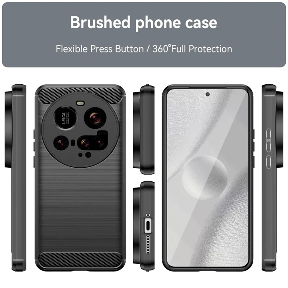 Pouzdro pro Xiaomi 15 Ultra, Techsuit, Carbon, Černé