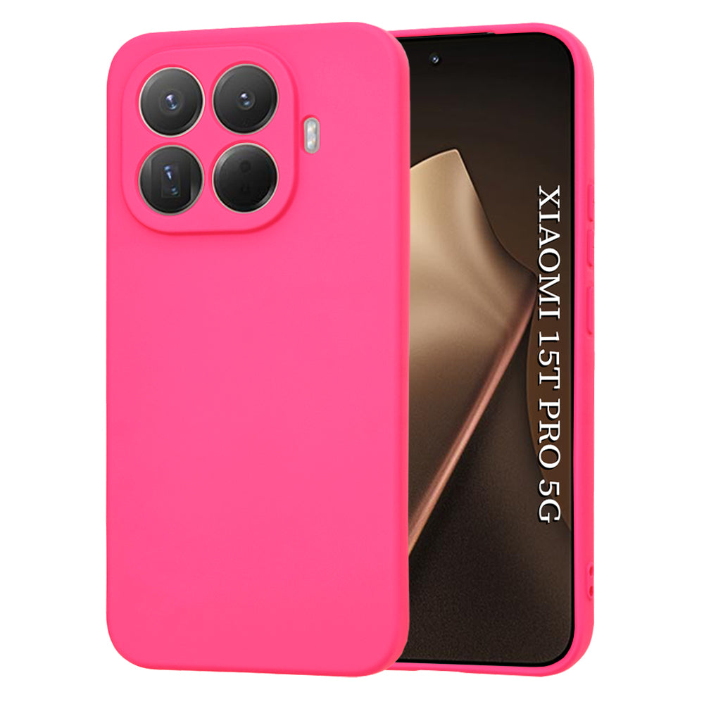 Pouzdro pro Xiaomi 15T Pro, Techsuit, SoftFlex, Tmavě růžové