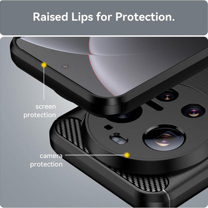 Pouzdro pro Xiaomi 17 Ultra, Techsuit, Carbon, Modrá